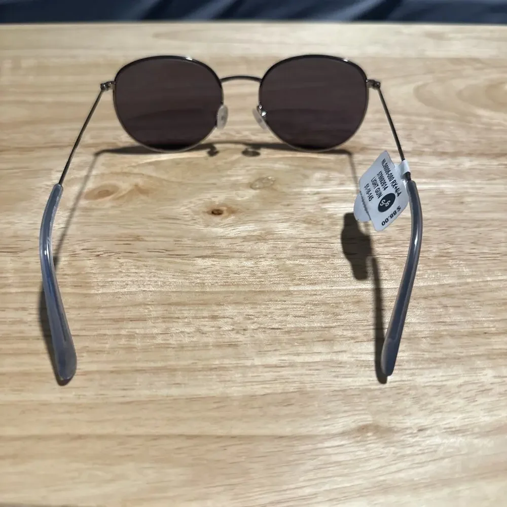 New NAUTICA NLS6006-080 Light Gun Frame Grey Mirror Lens Sunglasses 51-18-145
